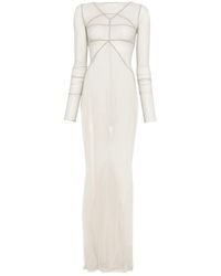 Rick Owens - Temple Panelled Maxi Dress - Lyst