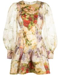 Zimmermann - Robe Sensory À Coupe Courte - Lyst