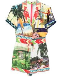 Alice + Olivia - Tuta Intera Leighton Con Design Patchwork - Lyst