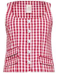 Cinq À Sept - Lovina Gingham Top - Lyst