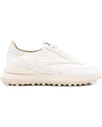 Date - Leather Lace-Up Low-Top Sneakers - Lyst