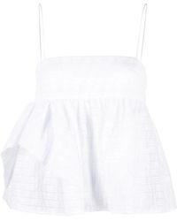Cecilie Bahnsen - Ruffle-Detail Top - Lyst