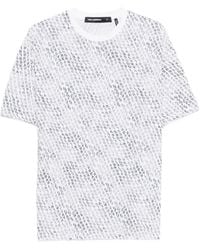 KARL LAGERFELD - Logo-Pattern T-Shirt - Lyst