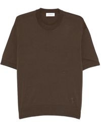 Laneus - Logo-Embroidered Crew-Neck T-Shirt - Lyst