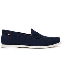 Bally - Stripe-detailing Leather Loafers - Lyst