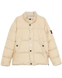 Stone Island - Gesteppte Jacke mit Kompass-Patch - Lyst