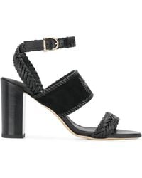 Tod's - Woven Detail Leather Sandals - Lyst