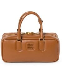 Miu Miu - Arcadie Nappa Leather Bag - Lyst