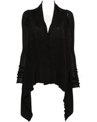 Rick Owens - Asymmetric Long-Sleeve Cardigan - Lyst