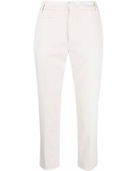 Dondup - Cropped Slim Fit Trousers - Lyst