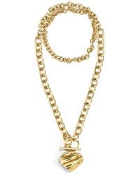 Chloé - The Pleated Heart Necklace - Lyst