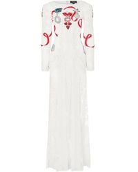 Temperley London - Robe Diamantine À Dentelle Fleurie - Lyst