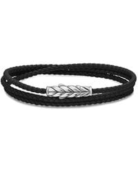 David Yurman - Sterling Chevron Triple Bracelet - Lyst