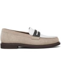 Brunello Cucinelli - Loafer Aus Wildleder - Lyst