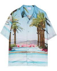 BLUE SKY INN - Pool-print Bowling Shirt - Lyst