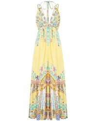 CAMILLA - Robe Longue À Volants Superposés - Lyst
