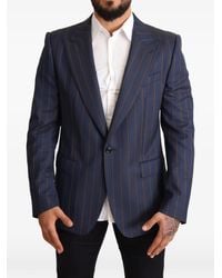 Dolce & Gabbana - Pinstripe Single-Breasted Blazer - Lyst