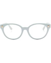 Versace - Medusa Bril Met Ovalen Montuur - Lyst
