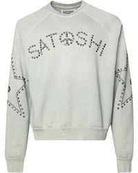Satoshi Nakamoto - Star-Studded Crew-Neck Sweater - Lyst