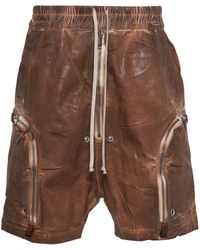 Rick Owens - Cotton Coated Shorts - Lyst