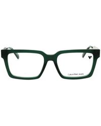 Calvin Klein - Rectangle-Frame Glasses - Lyst