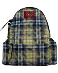 Vivienne Westwood - Medium George Check-Pattern Logo-Patch Backpack - Lyst