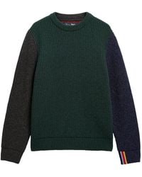 Barbour - X Paul Smith Cable-Knit Sweater - Lyst