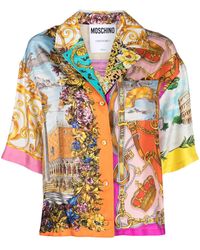 Moschino - グラフィック シルクシャツ - Lyst