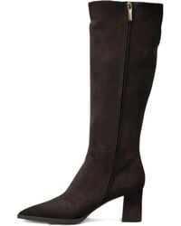 Santoni - 65 Mm Suède Laarzen Met Blokhak - Lyst