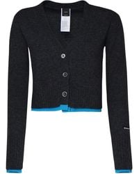 Pinko - Cardigan En Laine À Coupe Crop - Lyst