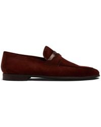 Magnanni - Penny-slot Suede Loafers - Lyst