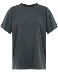 Maison Margiela - T-Shirt Met Geborduurd Logo - Lyst