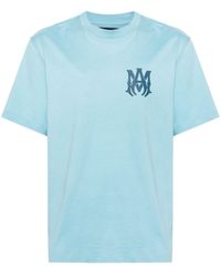 Amiri - T-shirt bleu à logos - Lyst