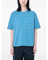 Jil Sander - Striped Logo-Embroidered T-Shirt - Lyst