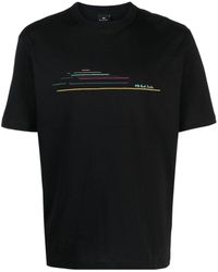 PS by Paul Smith - Chest-stripe Cotton T-shirt - Lyst