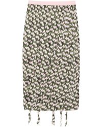 JNBY - Fringed-Edge Midi Skirt - Lyst
