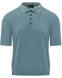AROVESCIO - Short-Sleeve Knit Polo Shirt - Lyst