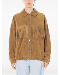 ViCOLO - Fringe-Detail Suede Jacket - Lyst