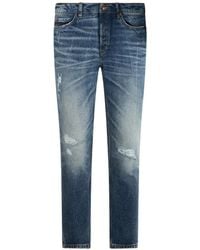 BOSS - Ripped Denim Jeans - Lyst