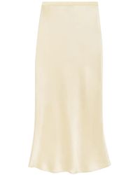 Anine Bing - Jupe Mi-Longue Bar En Soie - Lyst