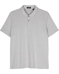 Theory - Ribbed Polo Shirt - Lyst