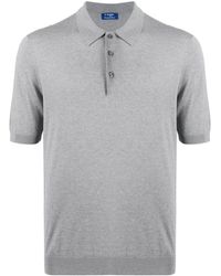 Barba Napoli - Knitted Polo Shirt - Lyst