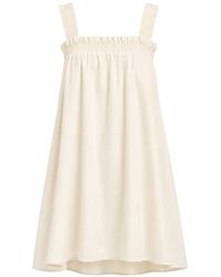 Seafolly - Gathered-Band Sleeveless Linen Mini Dress - Lyst