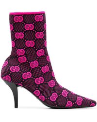 Gucci - GG Knit Bootie - Lyst