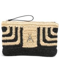 Patrizia Pepe - Raffia Pattern Clutch Bag - Lyst