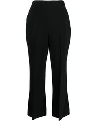 Ermanno Scervino - High-waisted Cropped Flared Trousers - Lyst