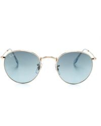 Ray-Ban - Sonnenbrille Mit Rundem Gestell - Lyst