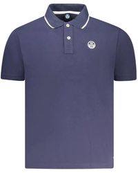 North Sails - Logo-Patch Tipped Polo Shirt - Lyst