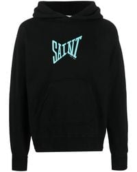 SAINT Mxxxxxx - Logo-Print Cotton Hoodie - Lyst