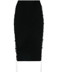 GIUSEPPE DI MORABITO - High-waist Lace-detail Skirt - Lyst